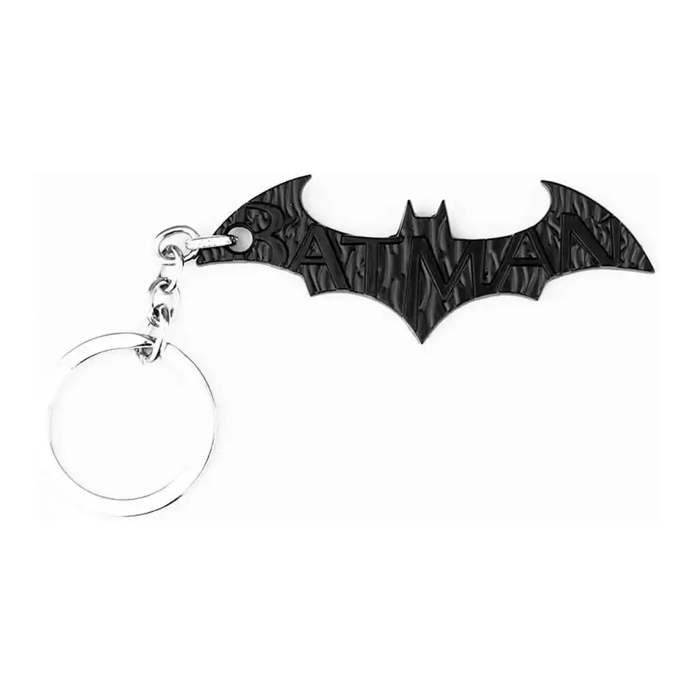 Batman Logo Texture Metal Keychain