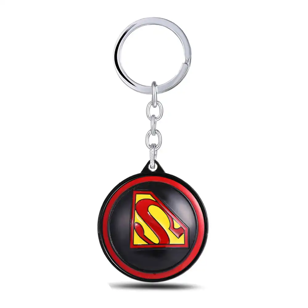 Superman Rotating Metal Keychain
