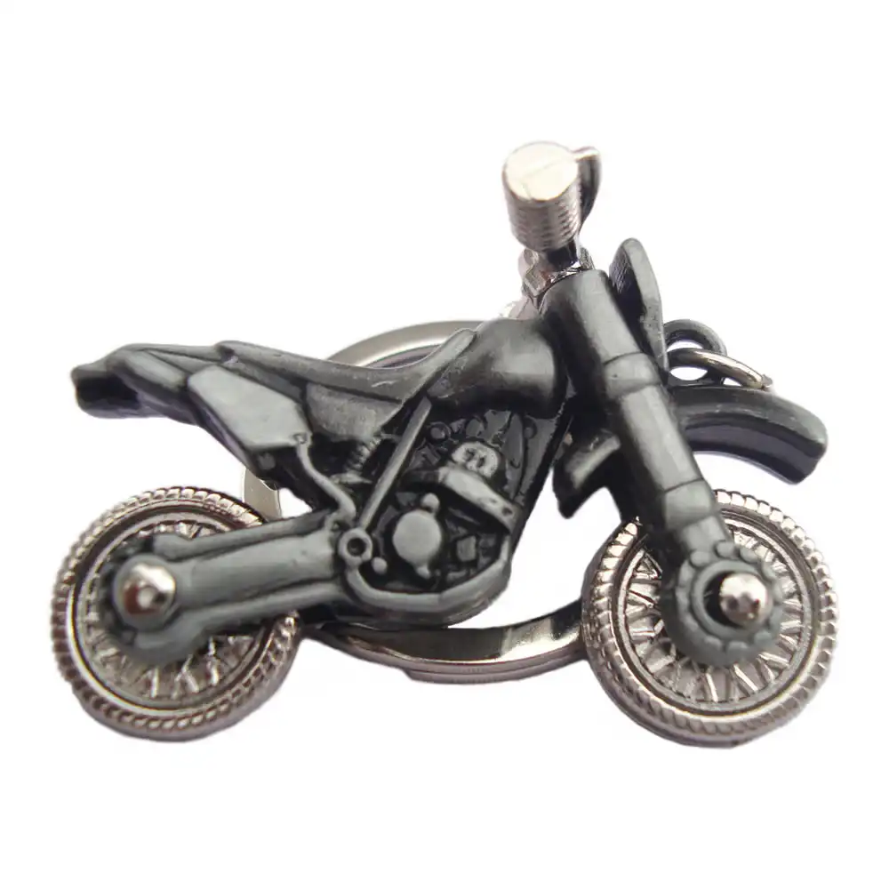 3D Bike Shape Metal Keychain 11