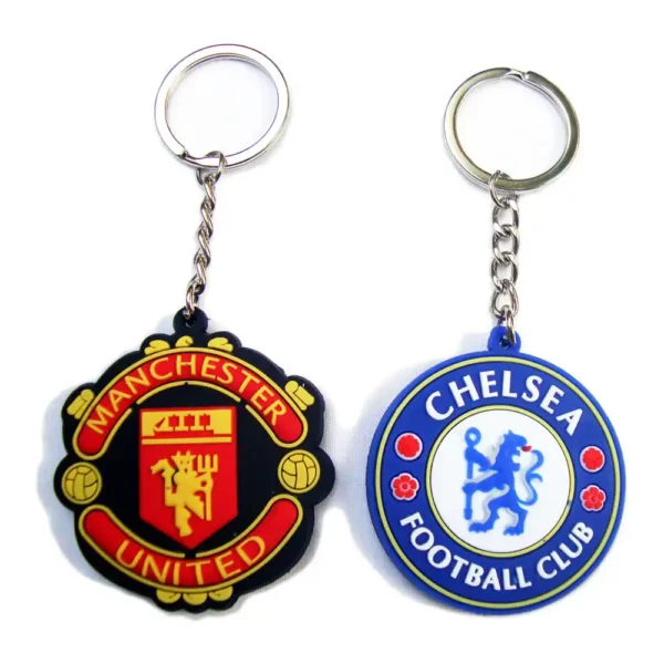 Soft Rubber Manchester United and Chelsea Football Club Keychain 19