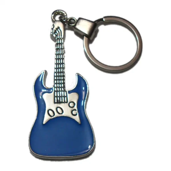 Key Shape Vintage Brass Color Metal Keychain 6