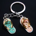 Multicolour Slipper Shape Keychain 11