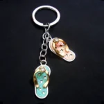 Multicolour Slipper Shape Keychain 12