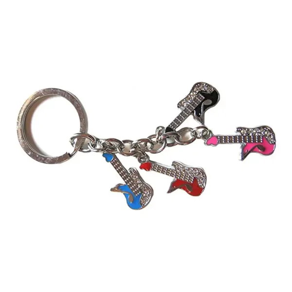 Meeny Guitar Metal Keychain 5