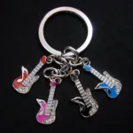 Eeny Guitar Metal Keychain 11