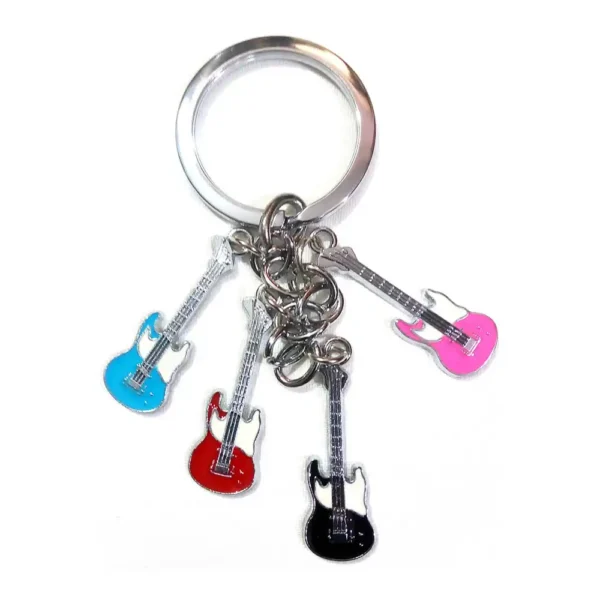 Meeny Guitar Metal Keychain 15