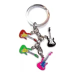 Miny Guitar Metal Keychain 10