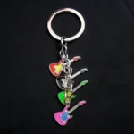 Miny Guitar Metal Keychain 12