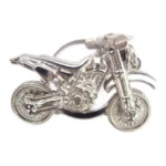 3D Bike Shape Silver Metal Keychain 11
