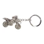 3D Bike Shape Silver Metal Keychain 12