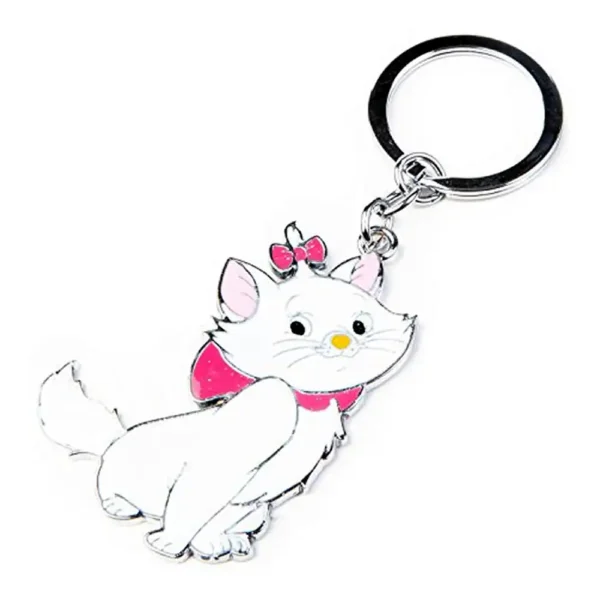 Cute Lovely 3 Cats Metal Keychain 5