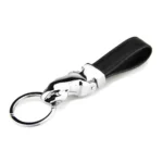 Jaguar Head Leather Keychain 10