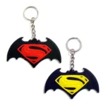 Superman Logo Rubber Keychain 11