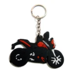Duke Single Sided Soft Rubber Bike Keychain 10