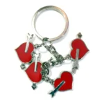 Heart With Arrow Love Metal Keychain 10