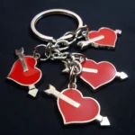 Heart With Arrow Love Metal Keychain 11