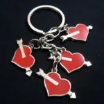 Heart With Arrow Love Metal Keychain 12