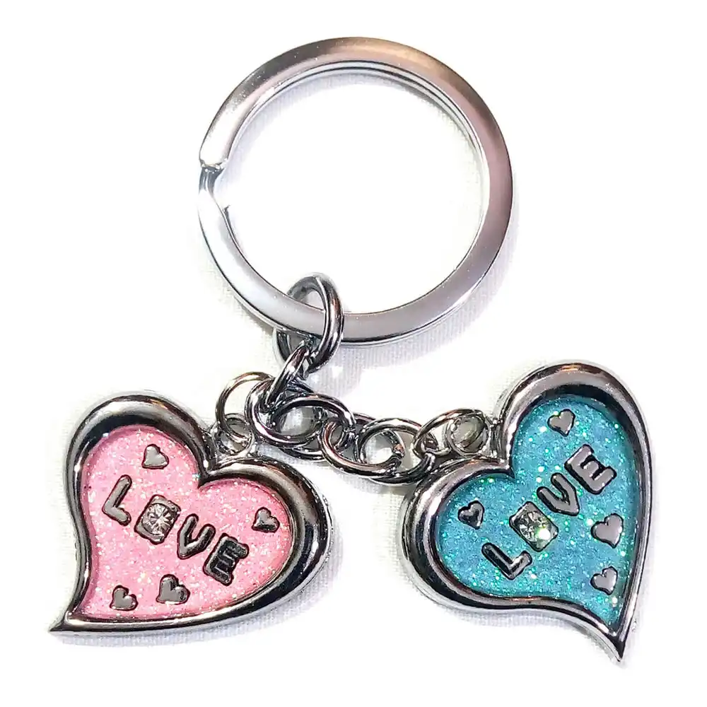 Fancy Hearts Shape Love Keychain