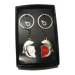 Dolphin Love Heart Shape Couple Keychain 10