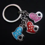 Three Hearts Shape Keychain 11