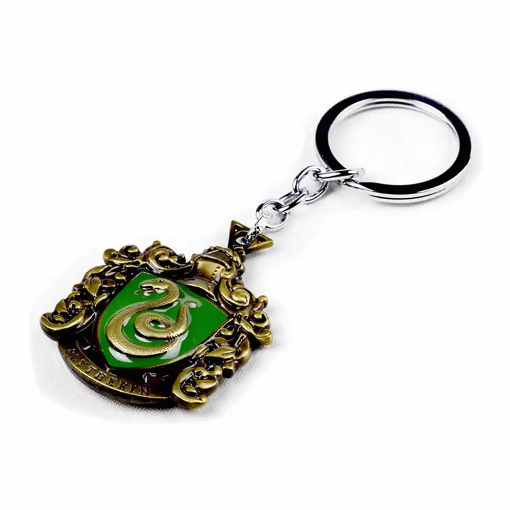 Harry Potter Gryffindor Hufflepuff Slytherin College Logo Keychain