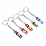 Blue Wine Bottle Shape Keychain 10