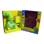 Dinosaur Toy Battery Operated Funny Green Hula Hoop Bump & Go with Light & Sound 10