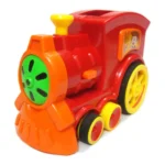 Red Toy Train Dominoes Building Blocks Electric Musical Engine 15