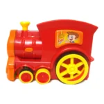 Red Toy Train Dominoes Building Blocks Electric Musical Engine 16