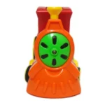 Red Toy Train Dominoes Building Blocks Electric Musical Engine 17